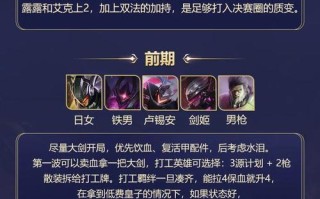 英雄联盟野外套路出装攻略（掌握关键装备，决胜野区）
